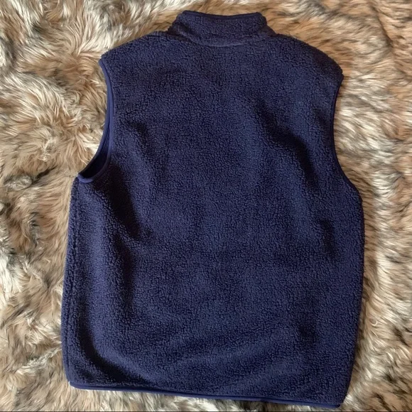 Retro Chaps Sport Active teddy Fleece Vest Blue - Picture 4 of 10